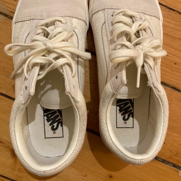 Vans 9 (7.5M) - Off White - Like new! - Picture 2 of 3